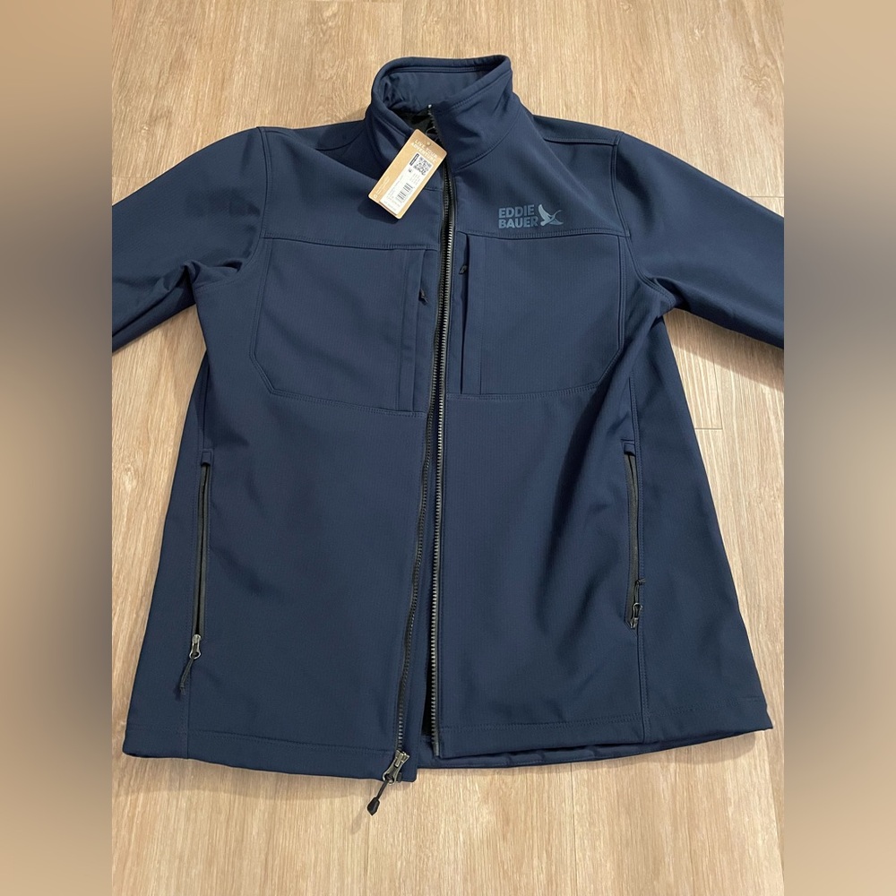 Eddie Bauer Windfoil Thermal Jacket Atlantic Blue New W/Tags Men’s Medium